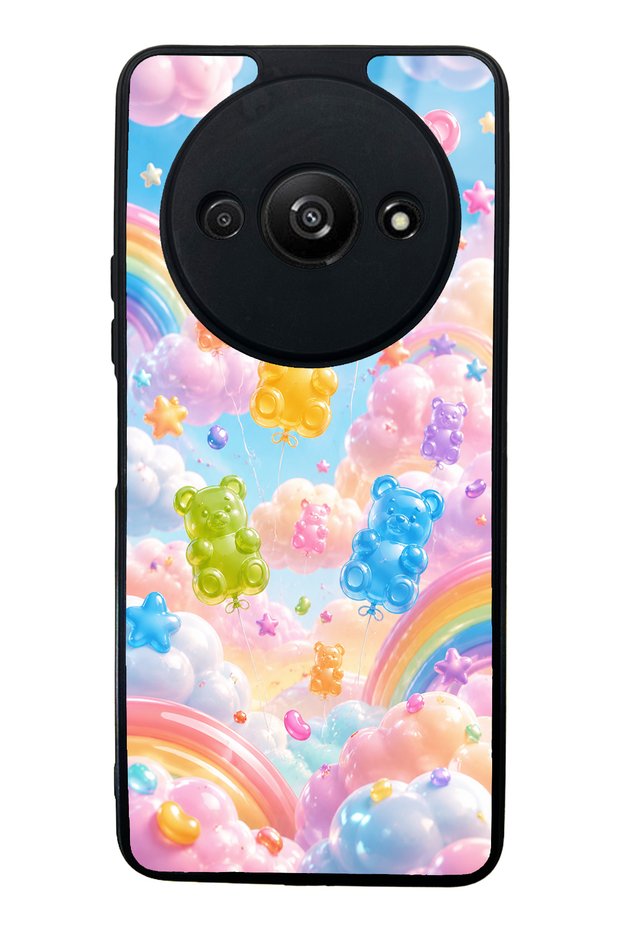 Xiaomi Redmi A3 Jelly Bear Sky Design Glossy Phone Case