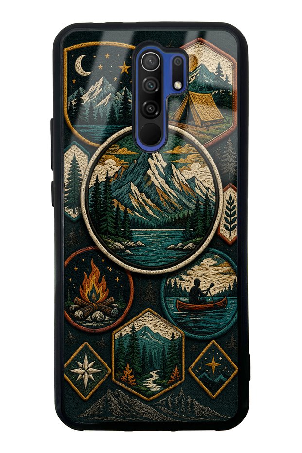 Xiaomi Redmi 9 Glossy Phone Case with Summit Explorer Design