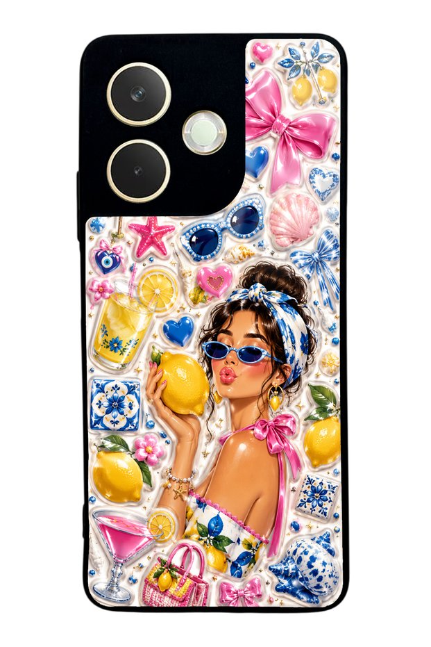 Oppo A5 Pro Lemon Pop Riviera Design Glossy Phone Case