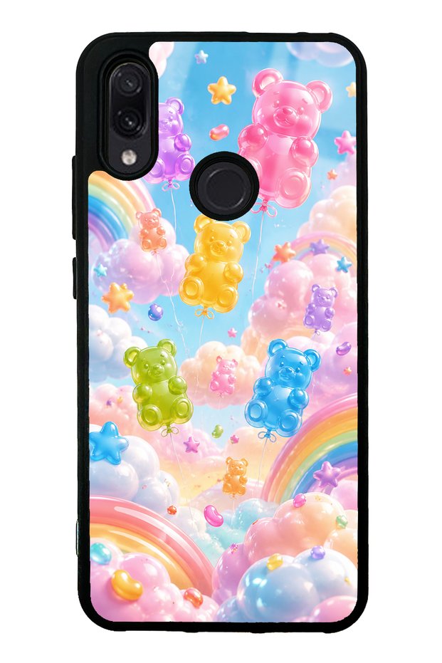 Xiaomi Redmi Note 7 Jelly Bear Sky Design Glossy Phone Case