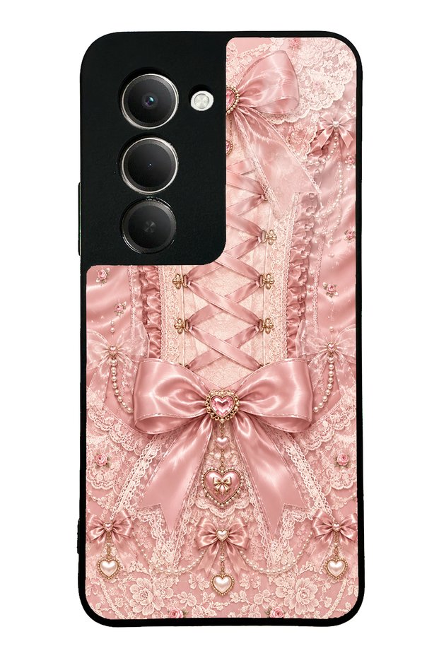 Xiaomi Redmi 15 Pink Corset Coquette Design Glossy Phone Case
