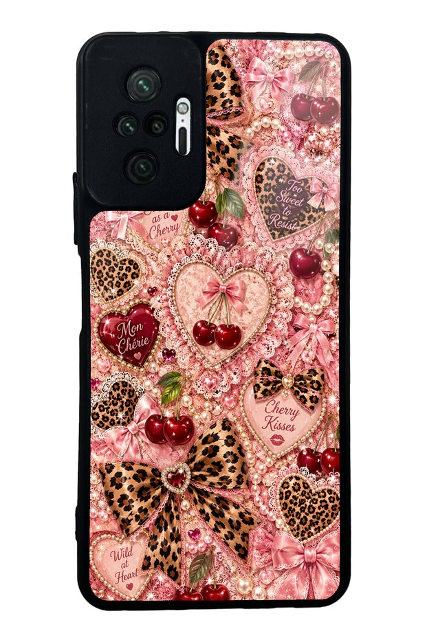 Xiaomi Redmi Note 10 Pro Wild Cherry Coquette Design Glossy Phone Case