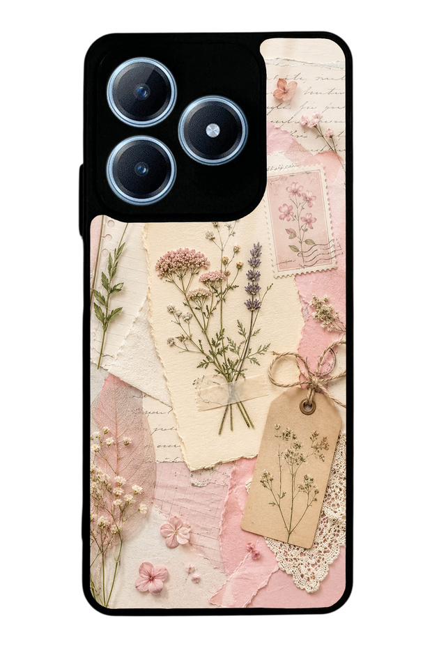 Realme C63 Blush Herbarium Design Glossy Phone Case