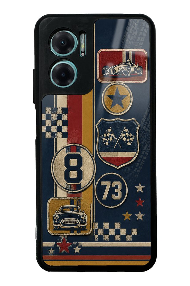 Xiaomi Redmi Note 11E Old School Racing Design Glossy Phone Case