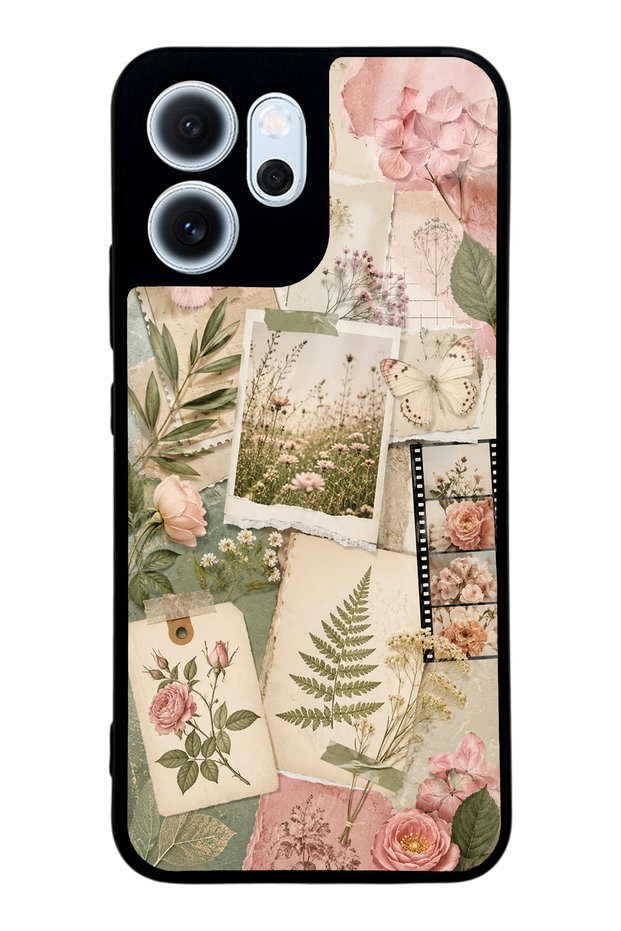 Oppo Reno 14F Soft Garden Notes Design Glossy Phone Case