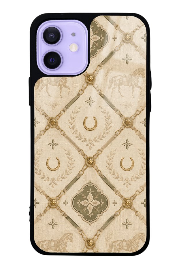 iPhone 12 Maison Équestre Design Glossy Phone Case
