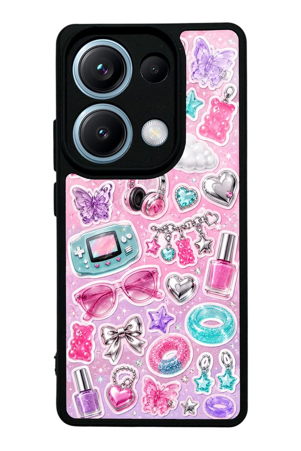 Xiaomi Redmi Note 13 Pro 4g Y2K Sticker Dreams Design Glossy Phone Case