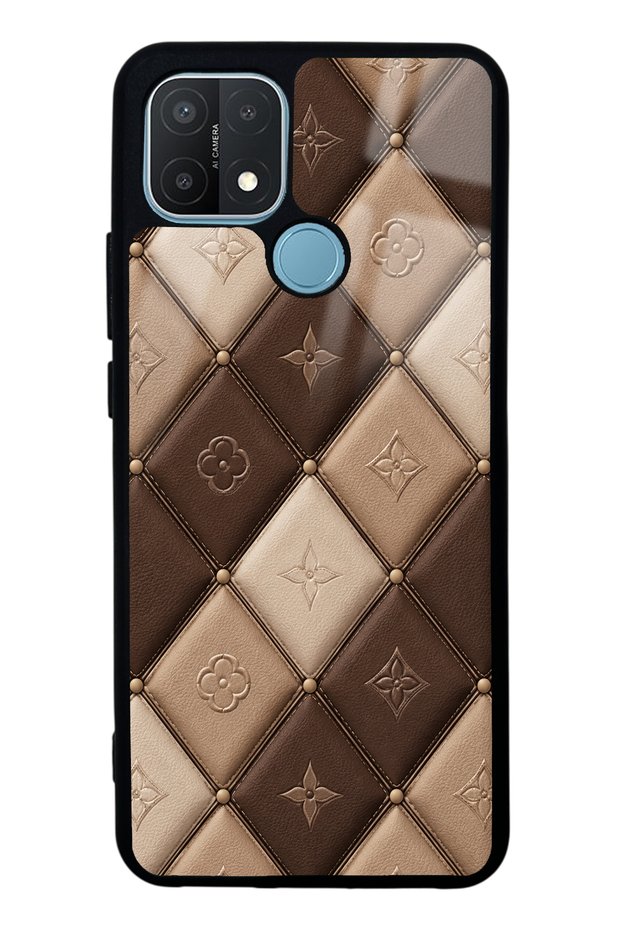 Oppo A15S Glossy Phone Case with Café Royale Design