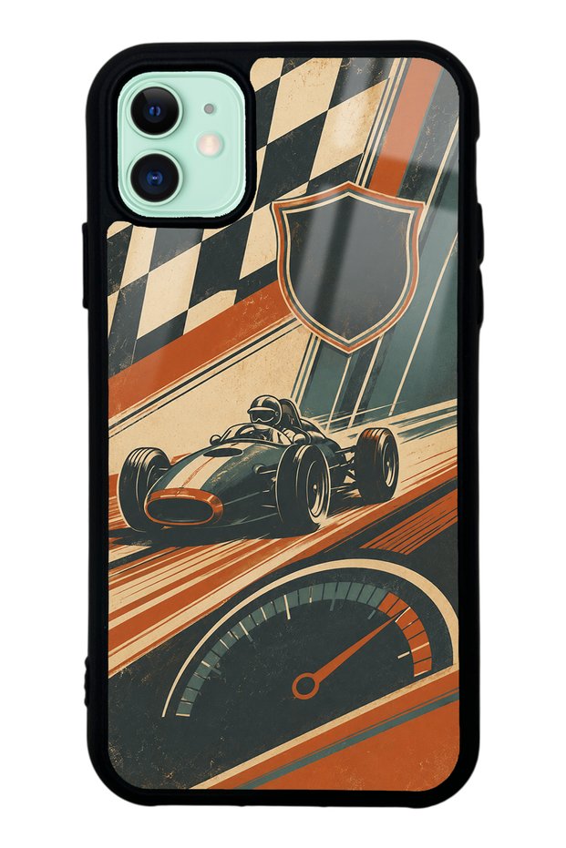 iPhone 11 Heritage Racer Design Glossy Phone Case