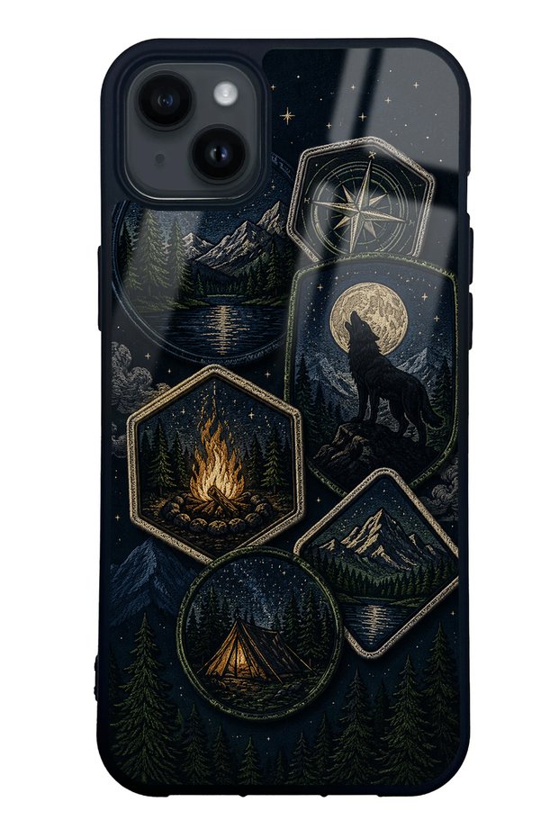 iPhone 14 Plus Moonlit Trails Design Glossy Phone Case