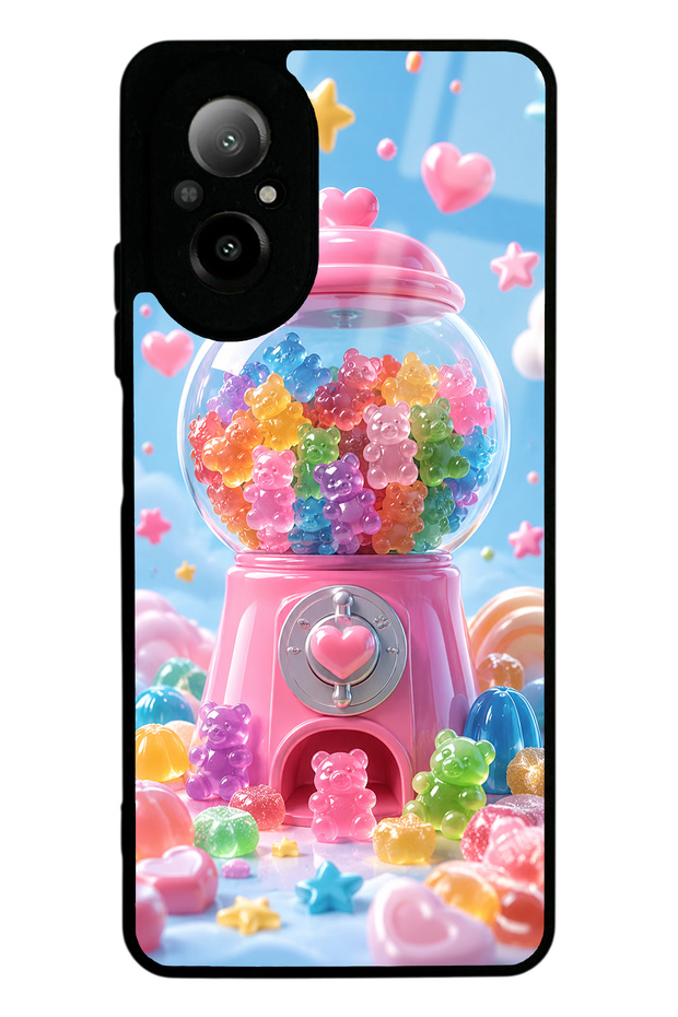 Realme 12 Lite Candy Bear Dream Design Glossy Phone Case