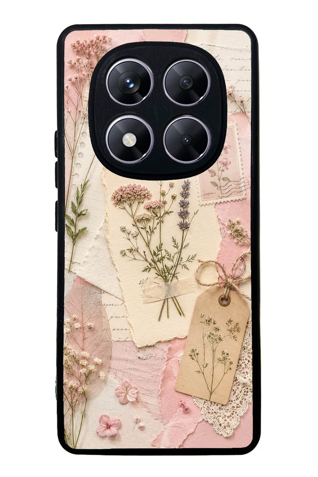 Xiaomi Redmi Note 14 Pro 5g Blush Herbarium Design Glossy Phone Case