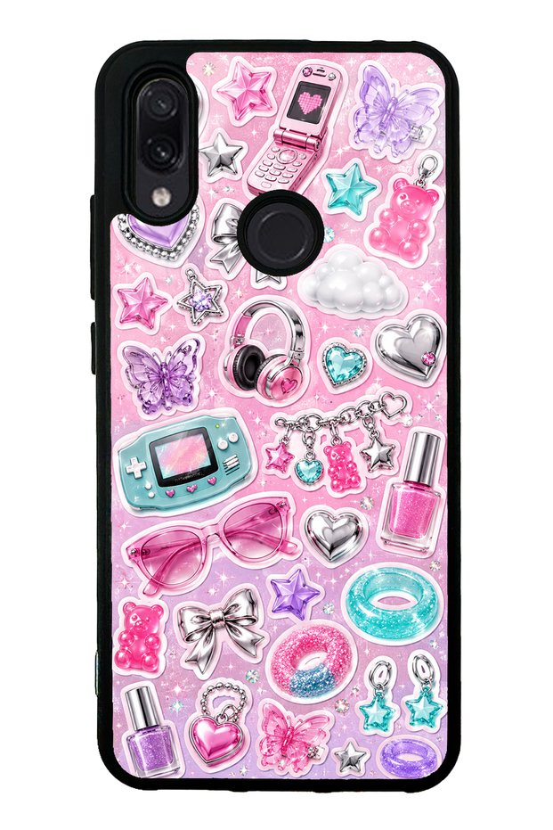 Xiaomi Redmi Note 7 Y2K Sticker Dreams Design Glossy Phone Case