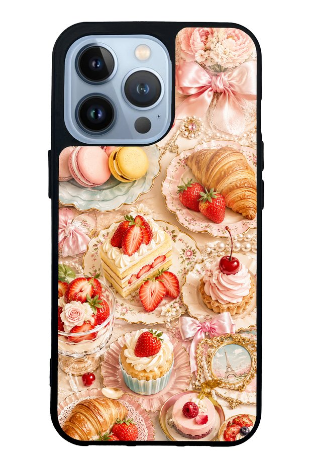 iPhone 13 Pro Paris Sweet Berry Design Glossy Phone Case