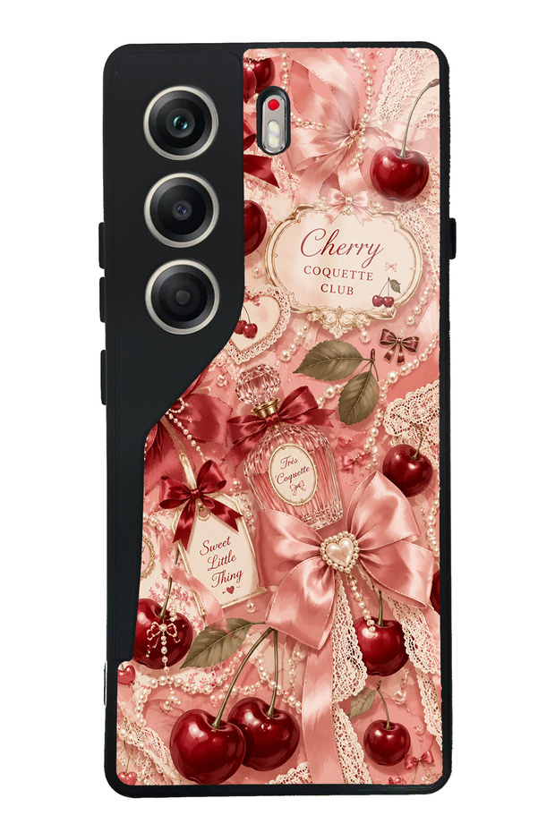 Tecno Camon 40 Cherry Parfum Coquette Design Glossy Phone Case