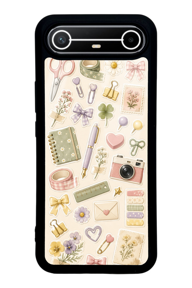 Tecno Spark Slim Floral Study Notes Design Glossy Phone Case