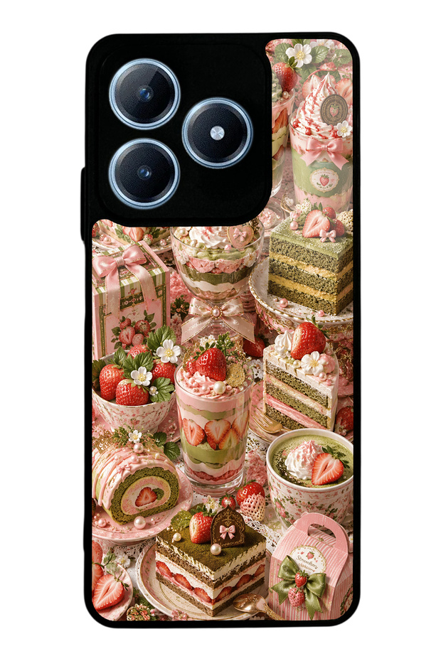Realme C63 Sweet Matcha Bakery Design Glossy Phone Case