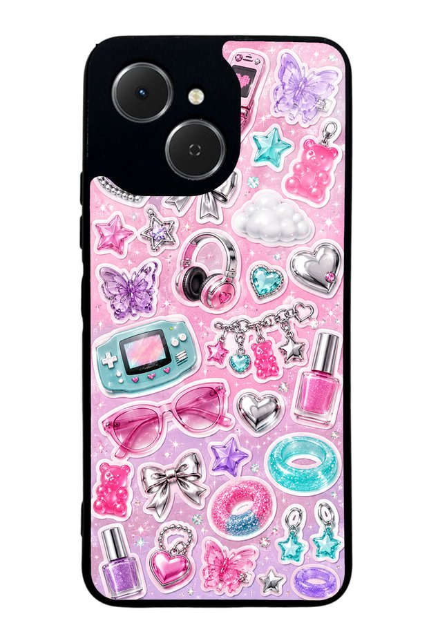 Tecno Spark 40C Y2K Sticker Dreams Design Glossy Phone Case