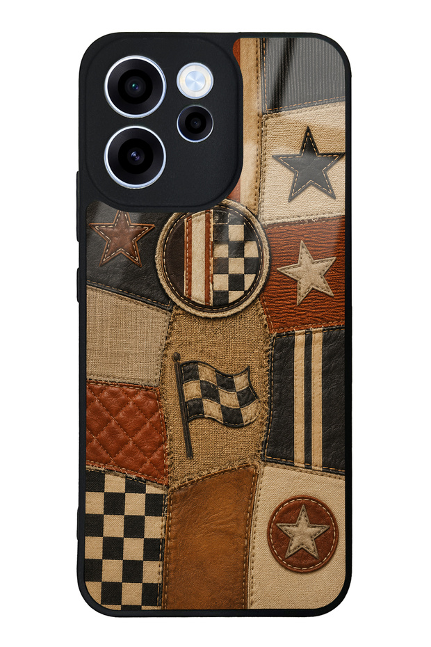 Oppo Reno 15F Racing Leather Club Design Glossy Phone Case