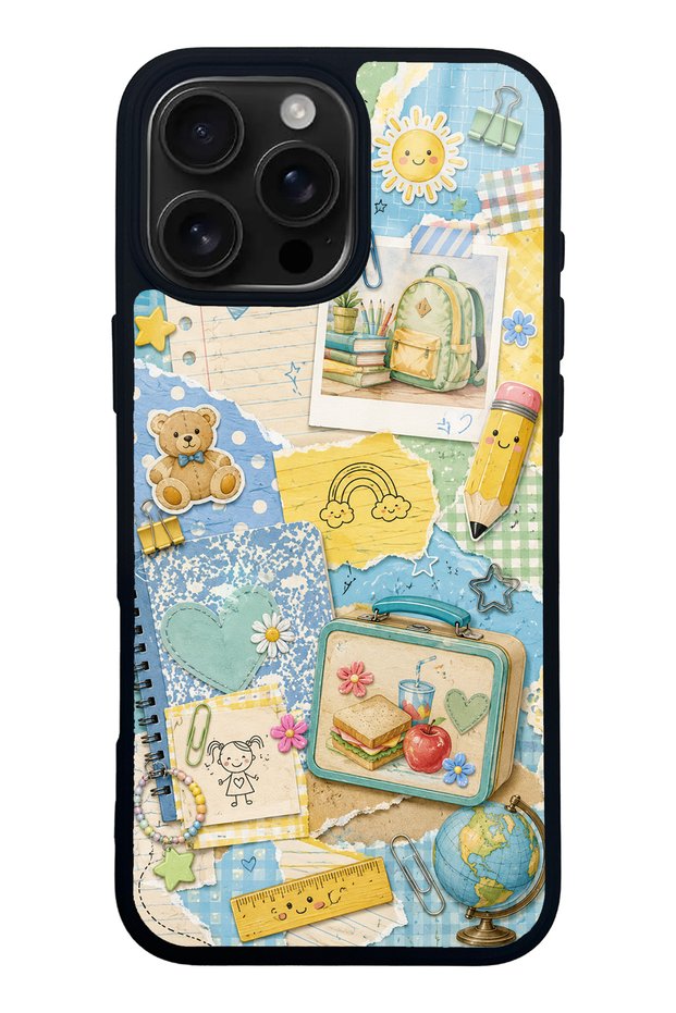 iPhone 16 Pro Max Campus Notes Design Glossy Phone Case