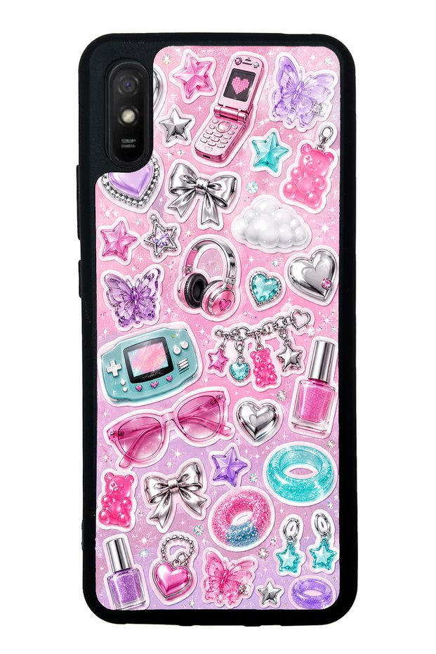 Xiaomi Redmi 9A Y2K Sticker Dreams Design Glossy Phone Case