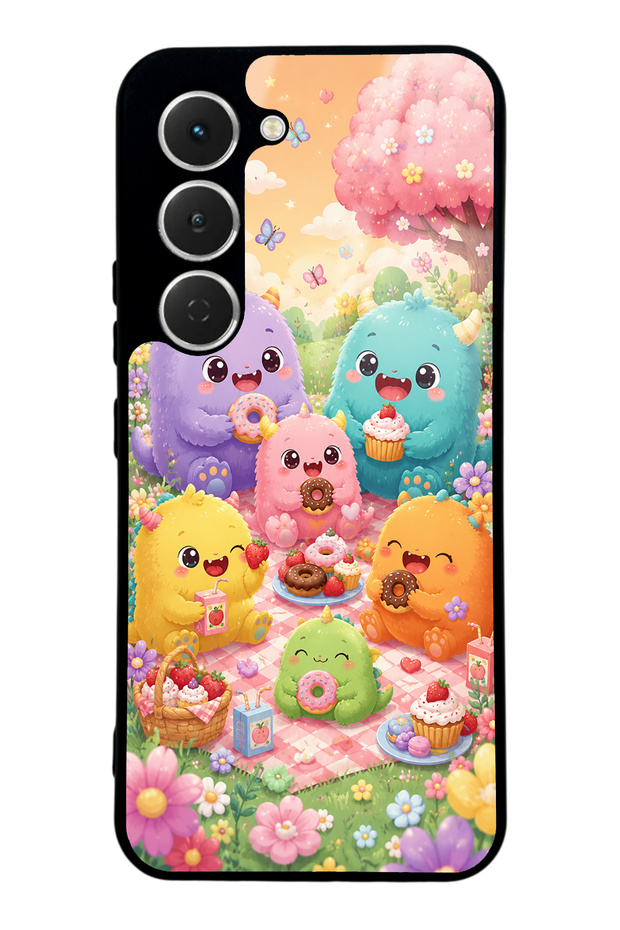 Tecno Spark 40 Pro Monster Picnic Party Design Glossy Phone Case