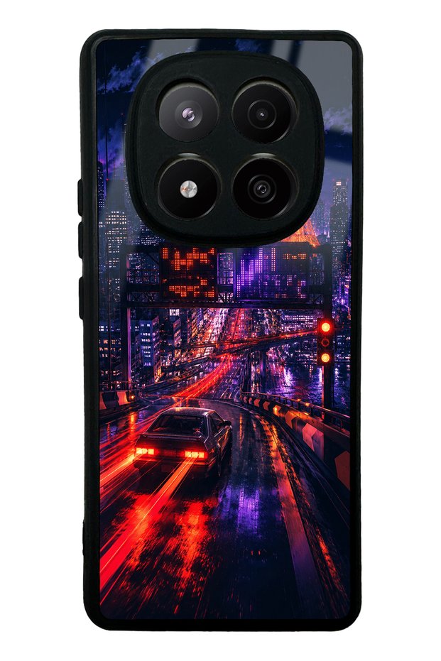 Xiaomi Redmi Note 14 Pro Plus Neon Tokyo Nights Design Glossy Phone Case