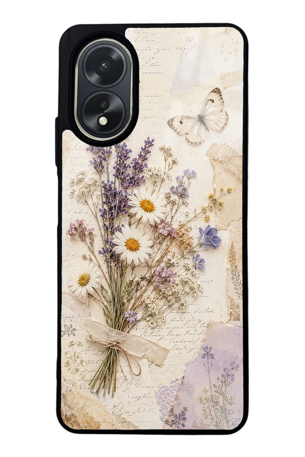 Oppo A38 Lavender Meadow Design Glossy Phone Case