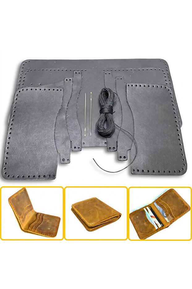 DIY Dara Leather Wallet Making Kit, DIY Handmade Wallet Card Holder Kit
