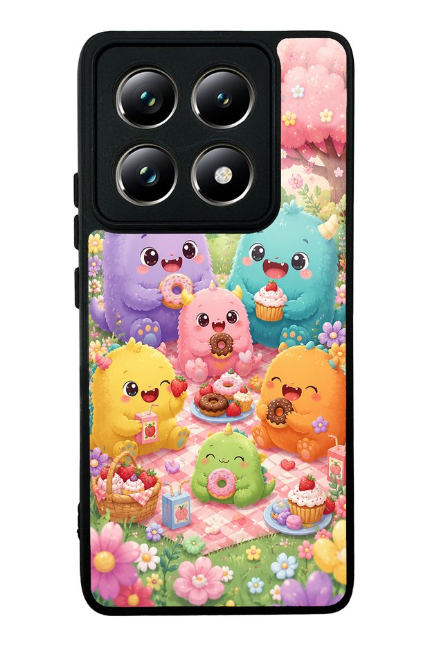Xiaomi Mi 14t Pro Monster Picnic Party Design Glossy Phone Case