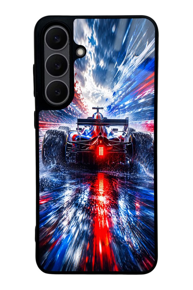 Samsung S25 Fe Storm Racer Design Glossy Phone Case