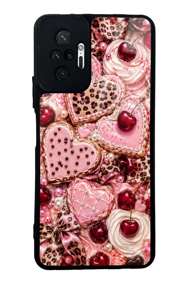Xiaomi Redmi Note 10 Pro Cherry Leopard Sweetheart Design Glossy Phone Case