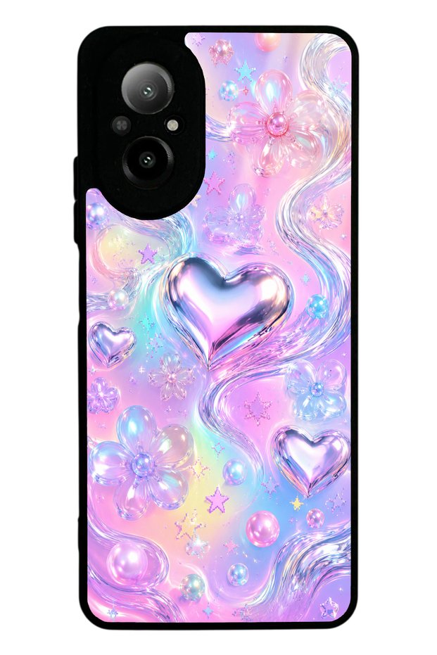 Realme 12 Lite Iridescent Love Design Glossy Phone Case