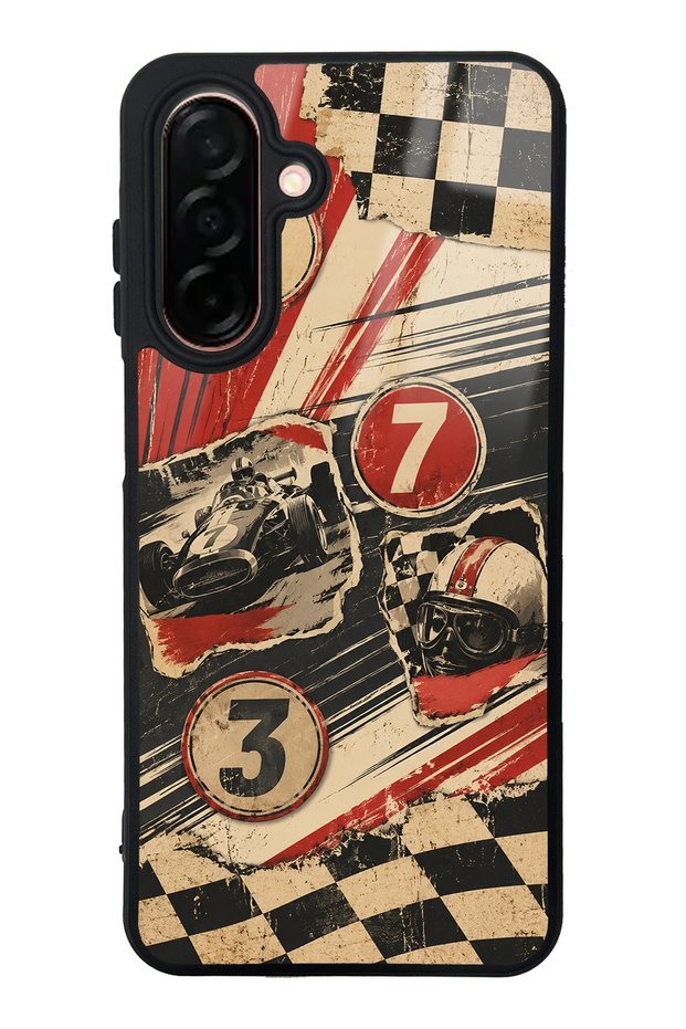 Samsung A26 Retro Racing No. 7 Design Glossy Phone Cases