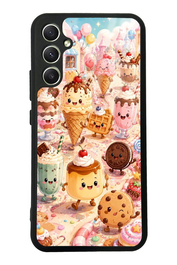Samsung A34 Dessert Wonderland Design Glossy Phone Case