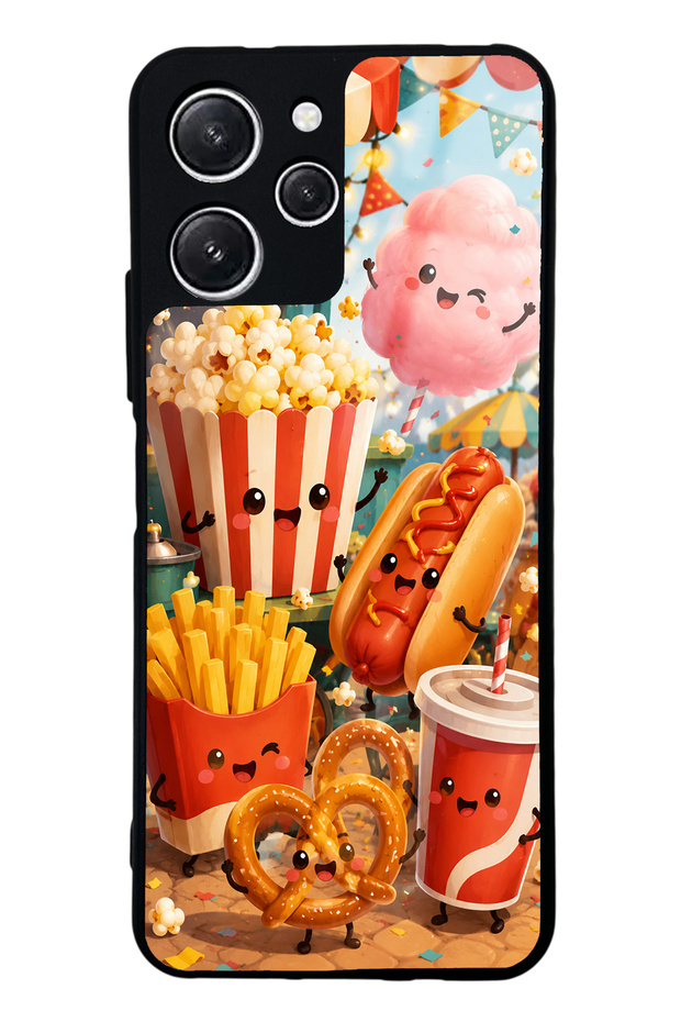 Xiaomi Redmi 12 Fun Food Party Design Glossy Phone Case