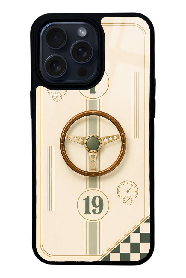 iPhone 14 Pro Max Classic Racer 7 Design Glossy Phone Case
