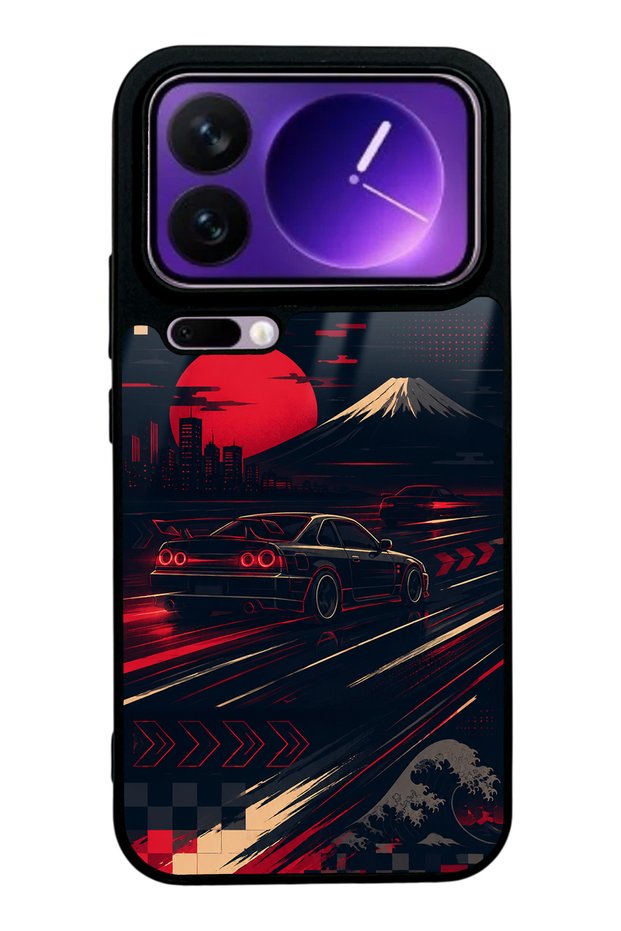 Xiaomi 17 Pro Max Tokyo Night Racing Design Glossy Phone Case