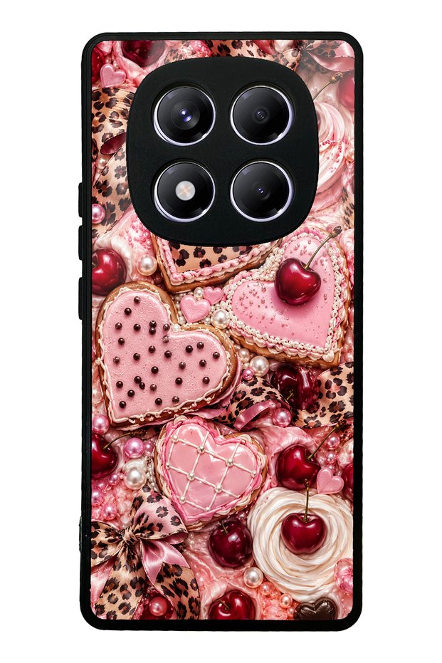 Xiaomi Redmi Note 14 Pro 4g Cherry Leopard Sweetheart Design Glossy Phone Case