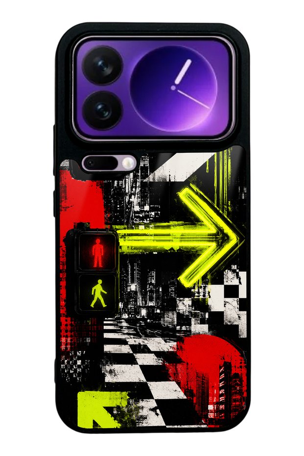 حافظة هاتف Xiaomi 17 Pro بتصميم نيون ديسكتري اللامع
