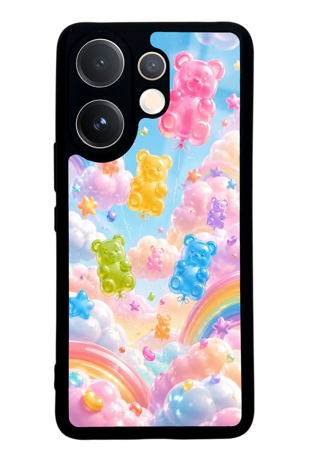 Vivo V60 Jelly Bear Sky Design Glossy Phone Case