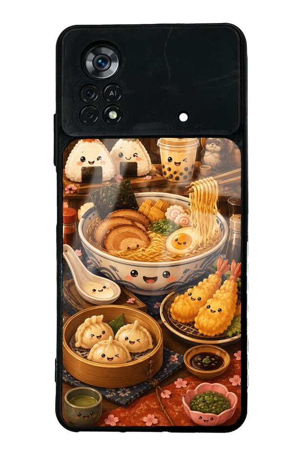 Xiaomi Poco X4 Pro Ramen Bento Club Design Glossy Phone Case