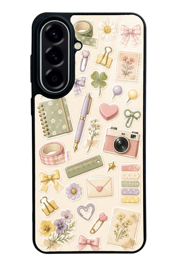 Samsung A57 Floral Study Notes Design Glossy Phone Case