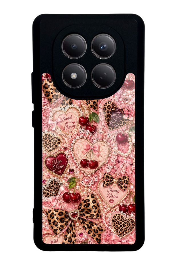 Xiaomi Redmi Note 15 5g Wild Cherry Coquette Design Glossy Phone Case