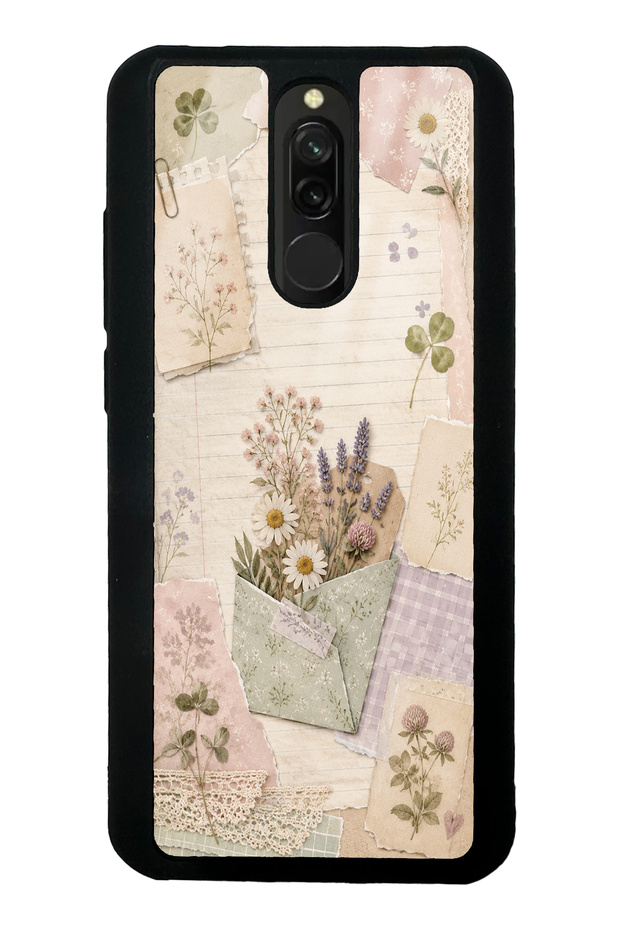 Xiaomi Redmi 8 Wildflower Diary Design Glossy Phone Case