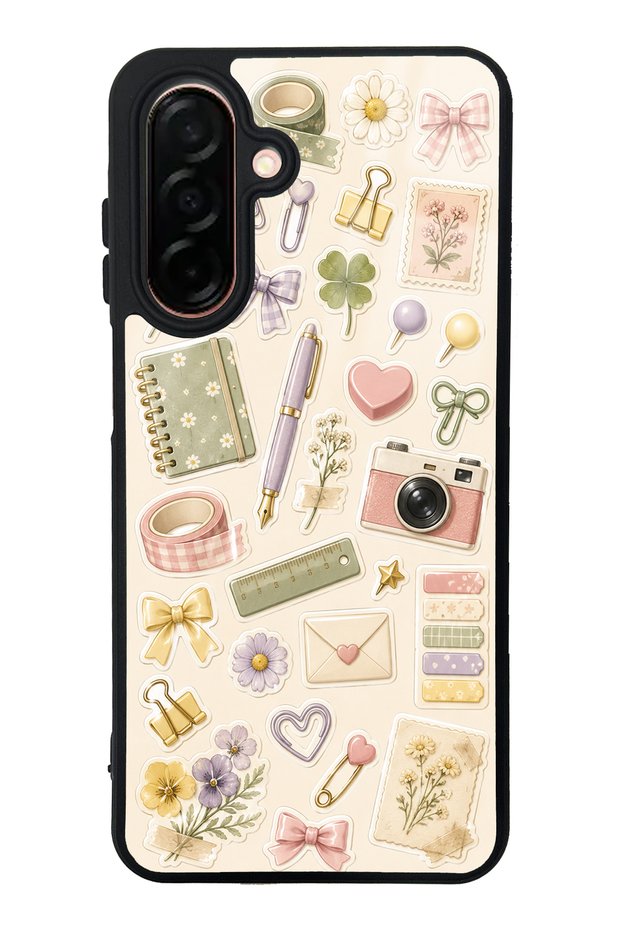 Samsung A26 Floral Study Notes Design Glossy Phone Case