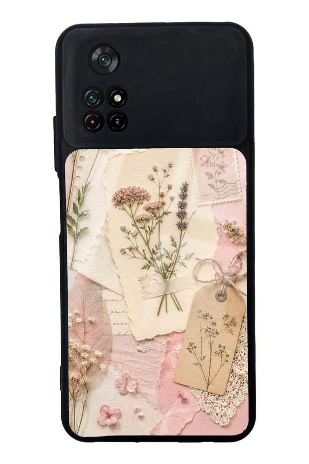 Xiaomi Poco M4 Pro Blush Herbarium Design Glossy Phone Case