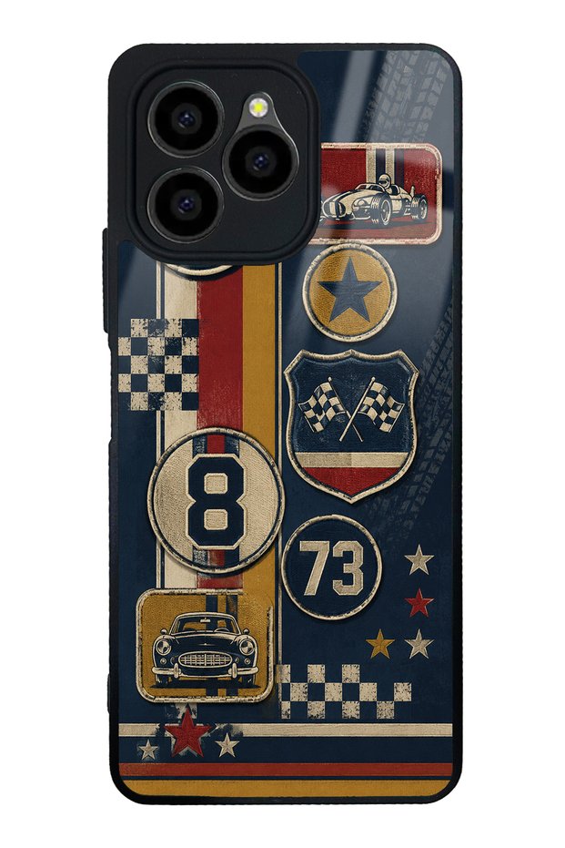 Omix X6 Old School Racing Design Glossy Phone Case