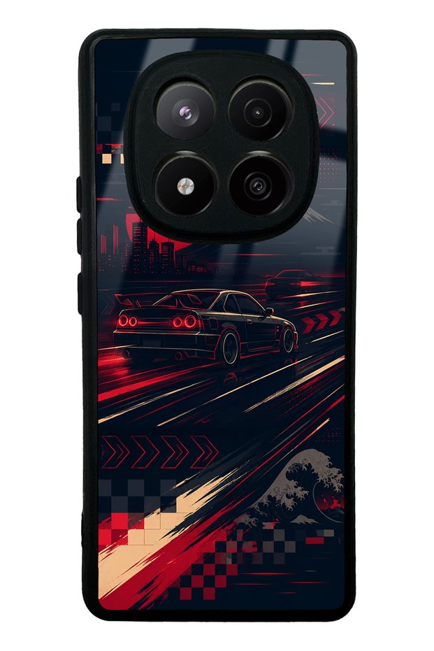 Xiaomi Redmi Note 14 Pro Plus Tokyo Night Racing Design Glossy Phone Case