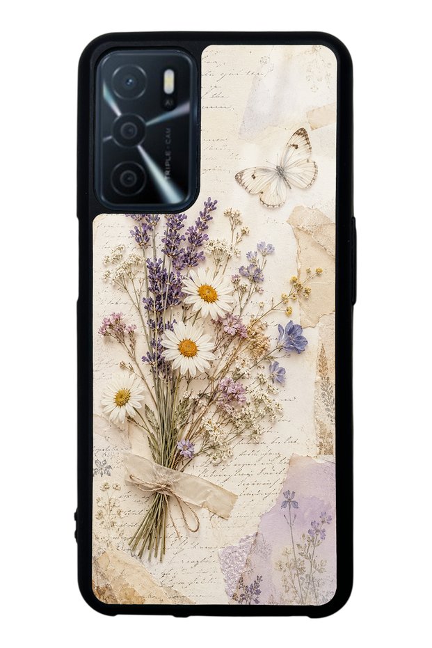 Oppo A16 Lavender Meadow Design Glossy Phone Case